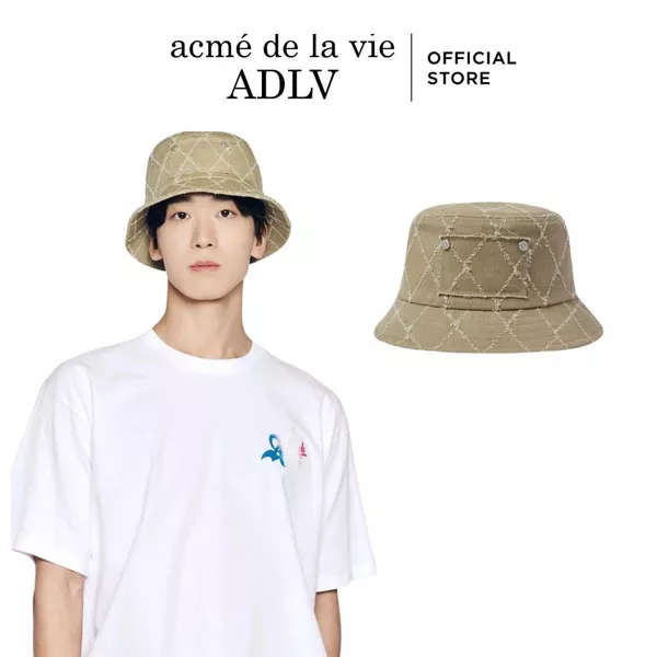 Mũ Bucket ADLV Diamond Washing màu Nâu nhạt - Hàng chính hãng