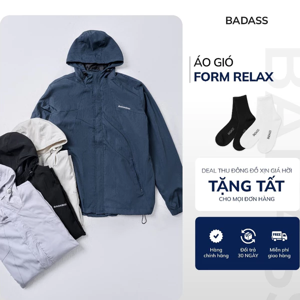 Aó khoác gió nam BADASS, Chống nước, cản bụi, ấm áp mềm mịn AKGOL612