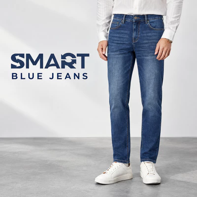 Quần jeans BLUE JEANS TORANO basic slim co giãn, đứng phom, bền màu GABJ881
