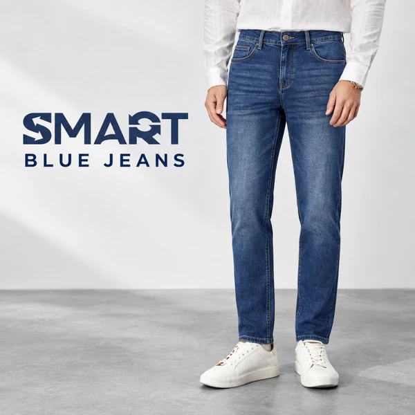 Quần jeans BLUE JEANS TORANO basic slim co giãn, đứng phom, bền màu GABJ881
