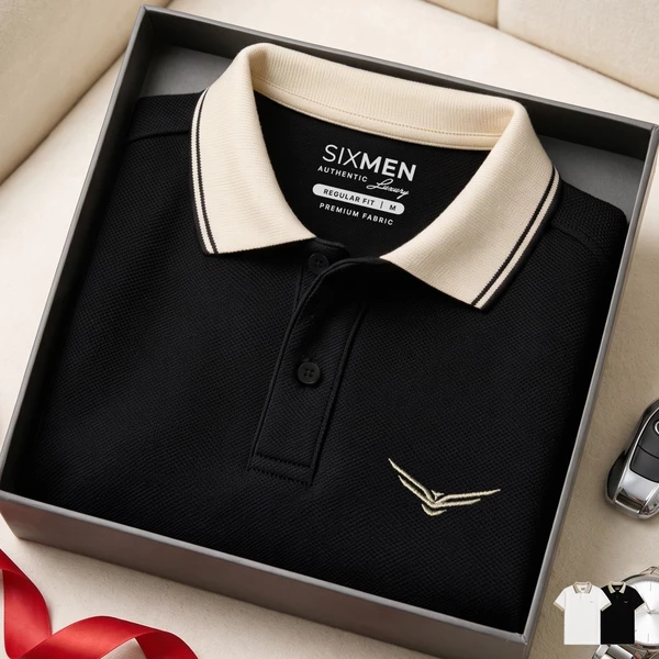 Áo polo nam cao cấp DAVIN EAGLE [Tặng Kèm Hộp Quà Xịn] Vải FeelMax thoáng mát, thanh lịch - SIXMEN