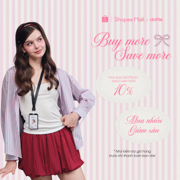 DOTTIE - Áo sơ mi kẻ sọc - Xanh - T1216