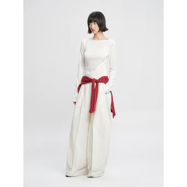 Nosbyn - Quần Dài Nữ Ống Panel - Sculpted Panel Pants