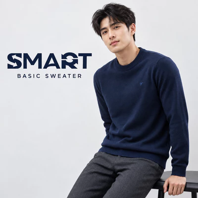 Áo Len Nam BASIC SWEATER TORANO Cổ Tròn, Co giãn nhẹ, phom trẻ trung không ôm body, giữ ấm tốt EWTE001