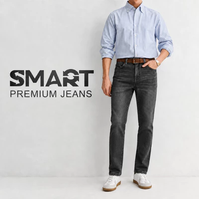 Quần Jeans PREMIUM JEANS TORANO basic slimfit cúc rập logo dày dặn, không bai xù, đúng phom GABJ871