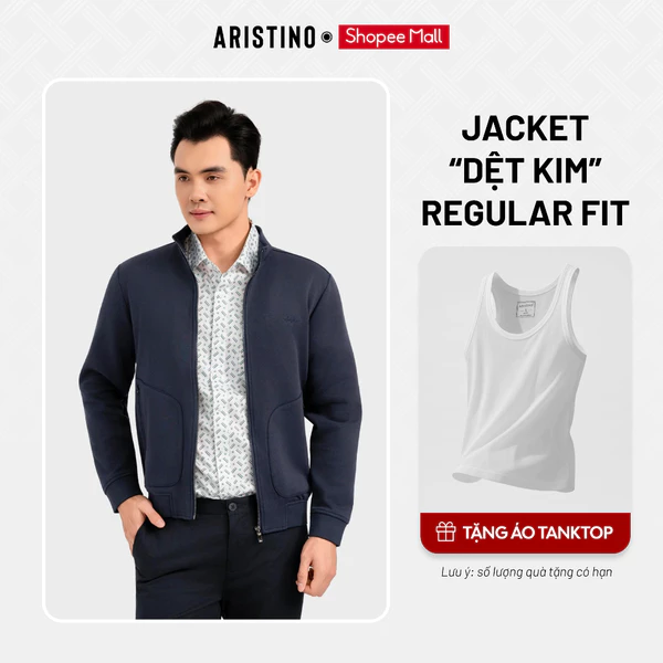 Áo khoác nam ARISTINO 1 lớp chất liệu cao cấp mềm, ấm nhẹ,ít nhăn, co giãn tốt AJK001EDP01