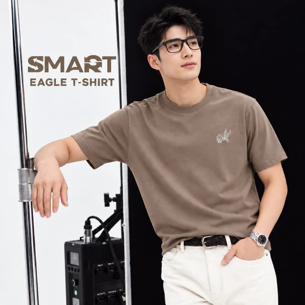 Áo T Shirt Nam EAGLE T-SHIRT TORANO In Họa Tiết Strong Brave Resilient Phong Cách Nam Tính FSTS029