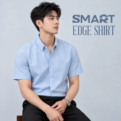 Sơ mi ngắn tay SMART LINEN SHIRT TORANO trơn premium thiết kế gọn gàng hiện đại, thoáng khí HSTB301