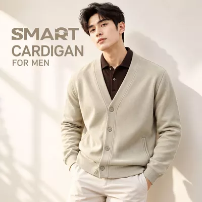 Áo Cardigan Nam TORANO Nỉ Basic Form Regular Fit Mềm Ấm Thanh Lịch FWCS006