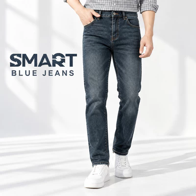 Quần jeans BLUE JEANS  TORANO basic slim denim bền chuẩn tinh tế GABJ846