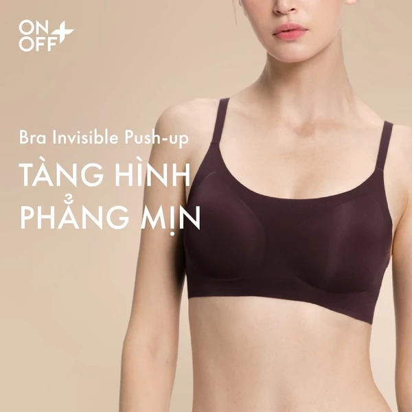 Áo bra dán sử dụng thiết kế liền mạch với phom ôm gọn, khả năng nâng đỡ và định hình vòng ngực ONOFF - 16UE26A613