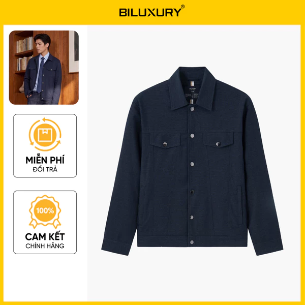 Áo Khoác Bò Thiết Kế Nam 1AKBT608TTT Biluxury Tính Hiện Đại Bền Màu