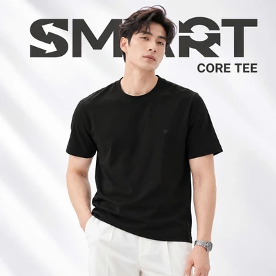 Áo thun nam ngắn tay SMART CORE TEE TORANO chất Cotton mát lạnh thoáng khí,co giãn thoải mái, thấm hút mồ hôi FSTS001