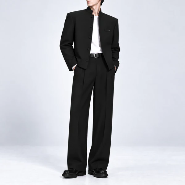 Rakugan jacket set áo khoác cổ tàu ARMCEO hiện đại, sang trọng