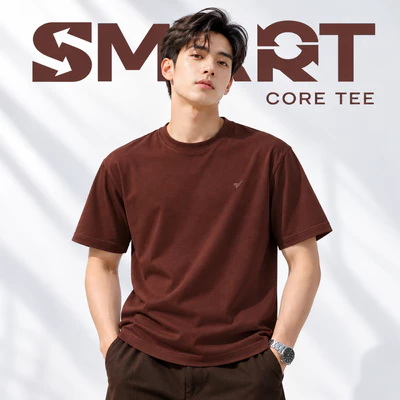 Áo thun nam trơn SMART CORE TEE TORANO chất cotton mát lạnh thoáng khí, thấm hút mồ hôi và co giãn thoải mái FSTS001