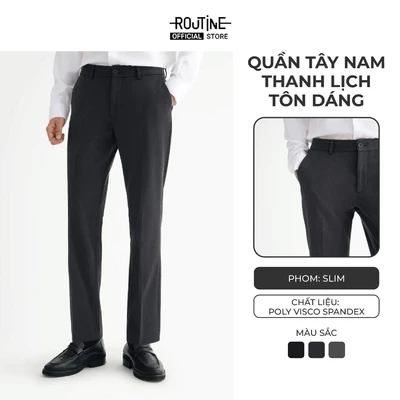 Quần Tây Dài Nam Form Slim - Routine 10S25PFO012