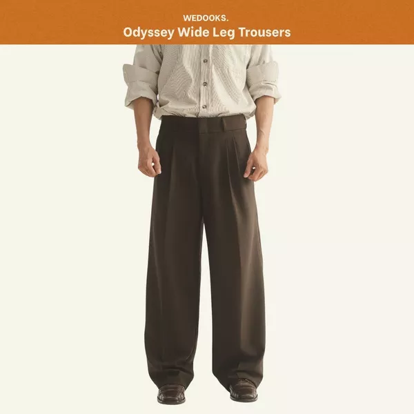 QUẦN TÂY NAM SUÔNG, CẠP CAO, ỐNG RỘNG | ODYSSEY WIDE LEG TROUSERS