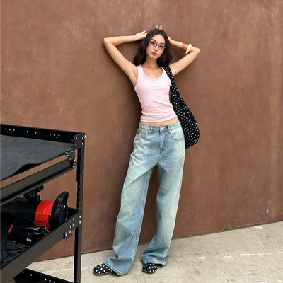 KIDO - Quần jeans ống rộng RAYMOND JEANS