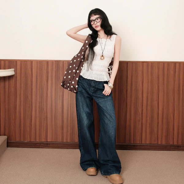 KIDO - Quần jean dài ống rộng HENRY JEANS