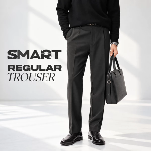Quần âu REGULAR TROUSER TORANO regularfit trơn phom regular fit vừa vặn, tôn dáng GABT004
