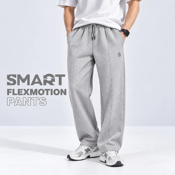 Quần Nỉ Nam FLEXMOTION PANTS TORANO Basic Relaxed Fit Túi Chéo Thêu Logo Form Rộng Thoải Mái GWBS501