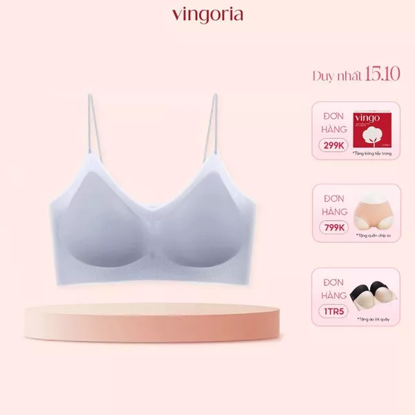 Áo Lót Su Không Gọng Không Viền VINGO/VINGORIA Đệm Mỏng Nhẹ Thoáng Khí Mềm Mại S456