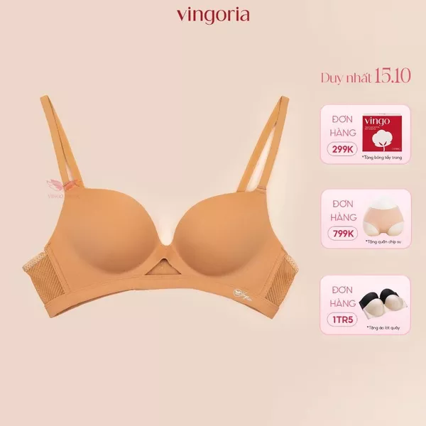 Áo lót su không gọng nâng ngực mút vừa VINGO/VINGORIA thiết kế không viền thoải mái S430
