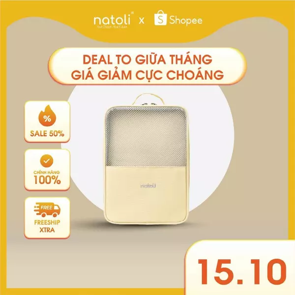 Túi đựng giày dép du lịch NATOLI, nhiều ngăn đựng giày thể thao, đi du lịch tiện lợi BST Elite Shoe Bag T28