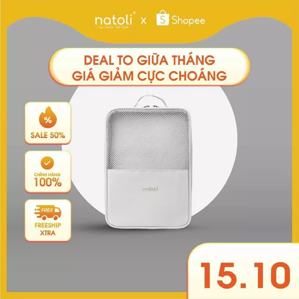 Túi đựng giày NATOLI, nhiều ngăn đựng giày thể thao, đi du lịch tiện lợi BST Elite Shoe Bag T28