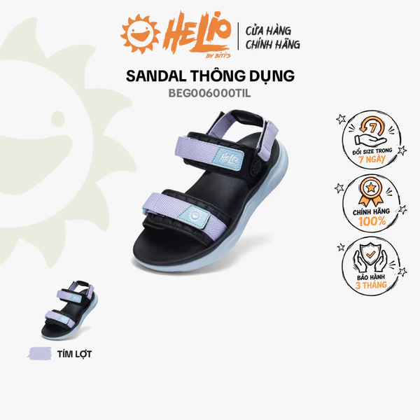 Sandal thông dụng Bé Gái Helio By Biti's BEG006000TIL (Tím lợt)