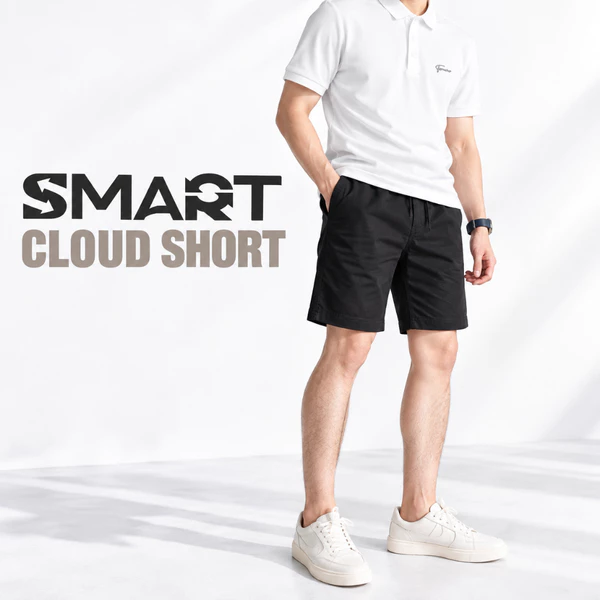 Quần short kaki nam SMART KHAKI SHORTS TORANO dáng basic cạp chun bền màu FSBK010
