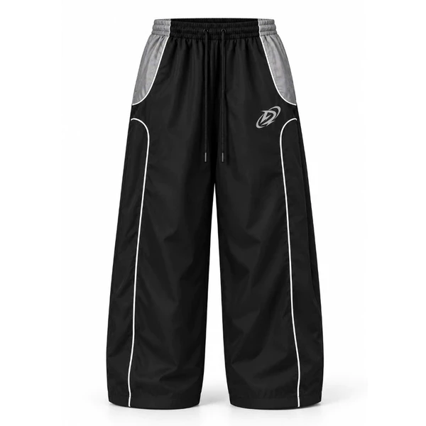 Quần Dài Degrey màu ĐEN XÁM Long Pants Poly in Logo - PAPOLYXAM