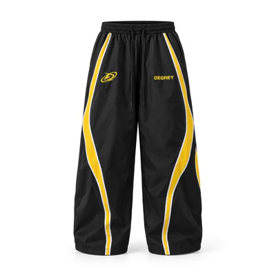 Quần Dài Degrey màu ĐEN VÀNG Long Pants Poly THÊU Logo - PAPOLYVANG