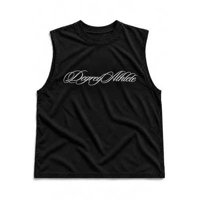 Degrey Korea Áo ba lỗ Tank Top MASSMONSTER màu ĐEN - TANKMASS