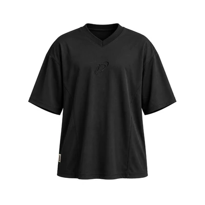 Áo Degrey Jersey Mesh Fabric màu ĐEN thêu D Logo - JERMESHDEN