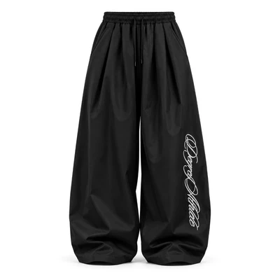 Quần Dài Degrey màu ĐEN Long Pants Micro Poly Thêu Athelete - PAMICRO