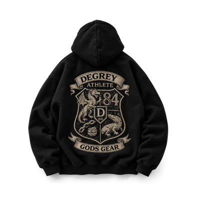 Áo Hoodie Zip Degrey collab Gods Gear - DEGODHOOD