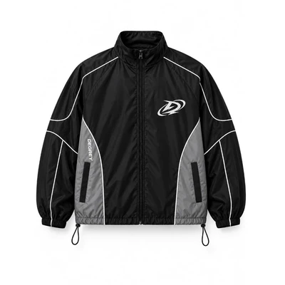 Jacket Degrey màu ĐEN in Mascot áo khoác dù thể thao - JKMASCOT