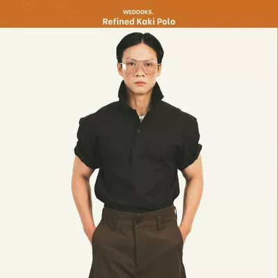 ÁO POLO CỔ CÚC CHẤT LIỆU KAKI CỨNG FORM - 𝐑𝐄𝐅𝐈𝐍𝐄𝐃 𝐏𝐎𝐋𝐎