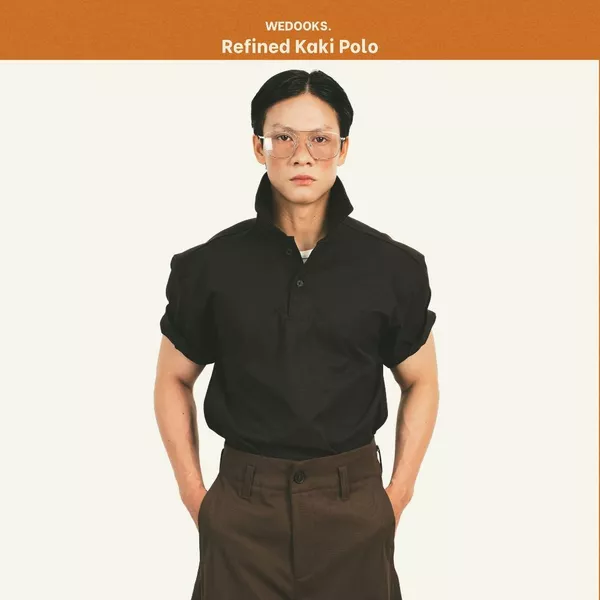 ÁO POLO CỔ CÚC CHẤT LIỆU KAKI CỨNG FORM - 𝐑𝐄𝐅𝐈𝐍𝐄𝐃 𝐏𝐎𝐋𝐎