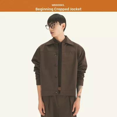 ÁO KHOÁC KAKI NAM FORM CROPPEDD - 𝐁𝐄𝐆𝐈𝐍𝐍𝐈𝐍𝐆 𝐂𝐑𝐎𝐏𝐏𝐄𝐃 𝐊𝐀𝐊𝐈 𝐉𝐀𝐂𝐊𝐄𝐓