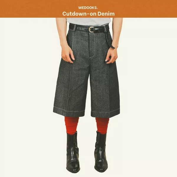 QUẦN LỬNG JEANS THÔ ỐNG RỘNG, THIẾT KẾ TỐI GIẢN - 𝐂𝐔𝐓𝐃𝐎𝐖𝐍-𝐎𝐍 𝐓𝐑𝐎𝐔𝐒𝐄𝐑𝐒 | 𝐑𝐀𝐖 𝐃𝐄𝐍𝐈𝐌