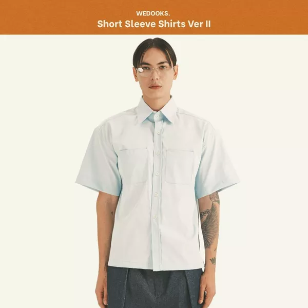 ÁO SƠMI NGẮN TAY FORM BOXY MÙA HÈ, CHẤT LIỆU KAKI THUN | 𝗢𝗗𝗬𝗦𝗦𝗘𝗬 𝗦𝗛𝗢𝗥𝗧 𝗦𝗟𝗘𝗘𝗩𝗘 𝗦𝗛𝗜𝗥𝗧𝐒 𝗩𝗘𝗥 𝗜𝗜