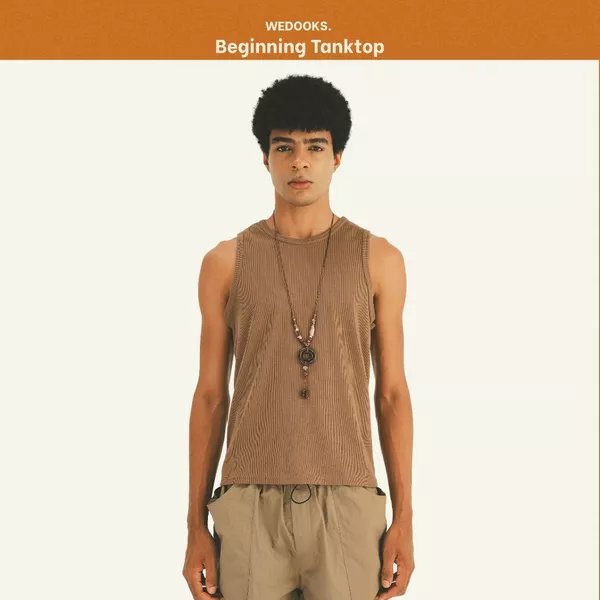 ÁO TANKTOP NAM THUN BO GÂN FORM REGULAR - BEGINNING TANKTOP