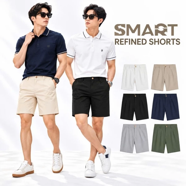 Quần short kaki SMART KHAKI SHORT TORANO, form basic, bọc viền dây dệt sườn, chất liệu cao cấp, bền màu FSBK012