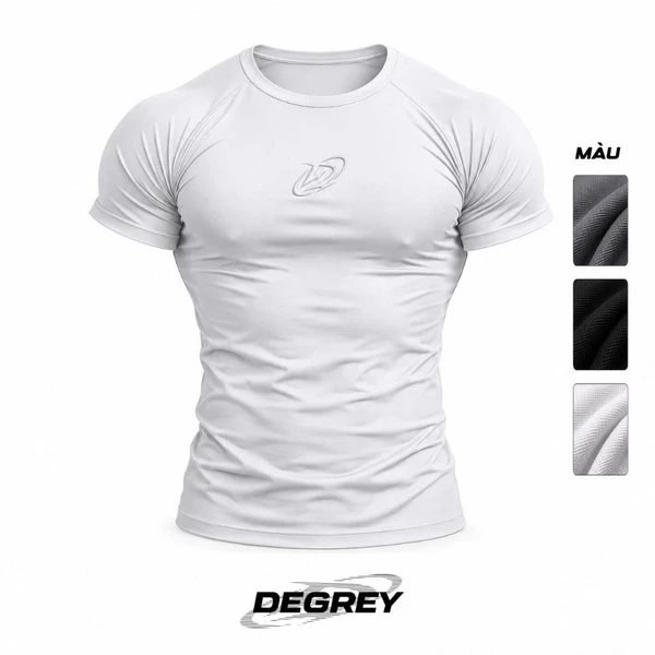 Áo thun thể thao Degrey Compressor Tee thêu logo