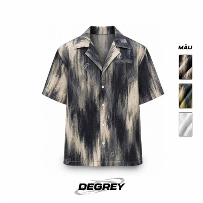 Áo Sơ Mi Degrey Shirt Dusty Green/ Brown/ Trắng