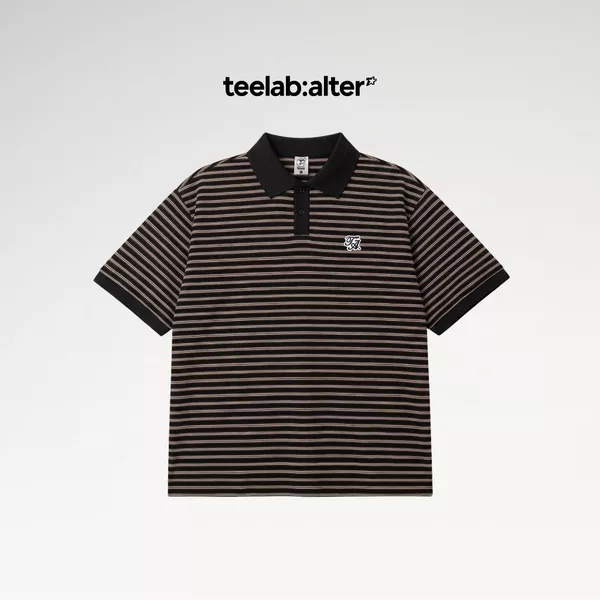 Áo Polo Teelab Alter Relaxed Cotton Striped Polo AP080