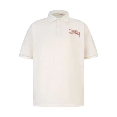 Áo POLO REMINDER " STARLIGHT " MÀU KEM Local Brand Nam Nữ Unisex