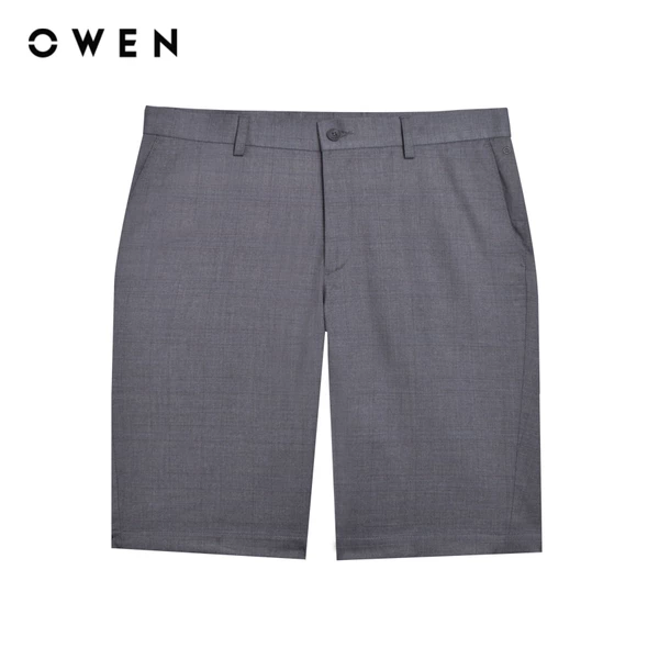 Owen - Quần short Trendy SV242886 màu Xám nhạt chất liệu TR Spandex
